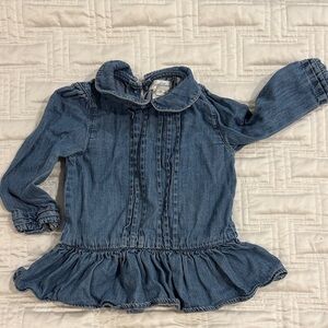 Ralph Lauren Ruffle button-back Kids Jean top